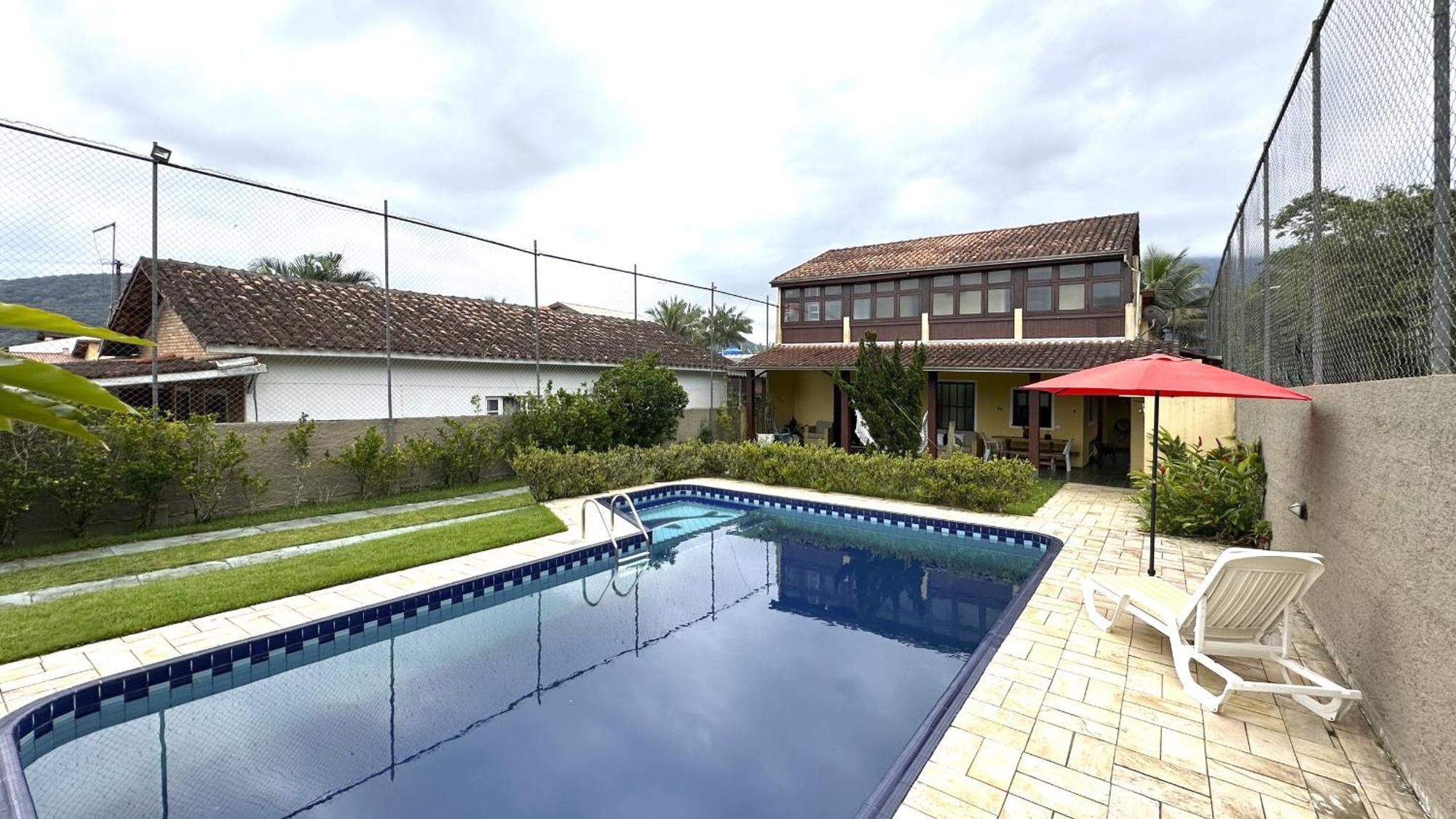 Casa C Piscina A 700M Da Praia De Caraguatatuba Sp Extérieur photo