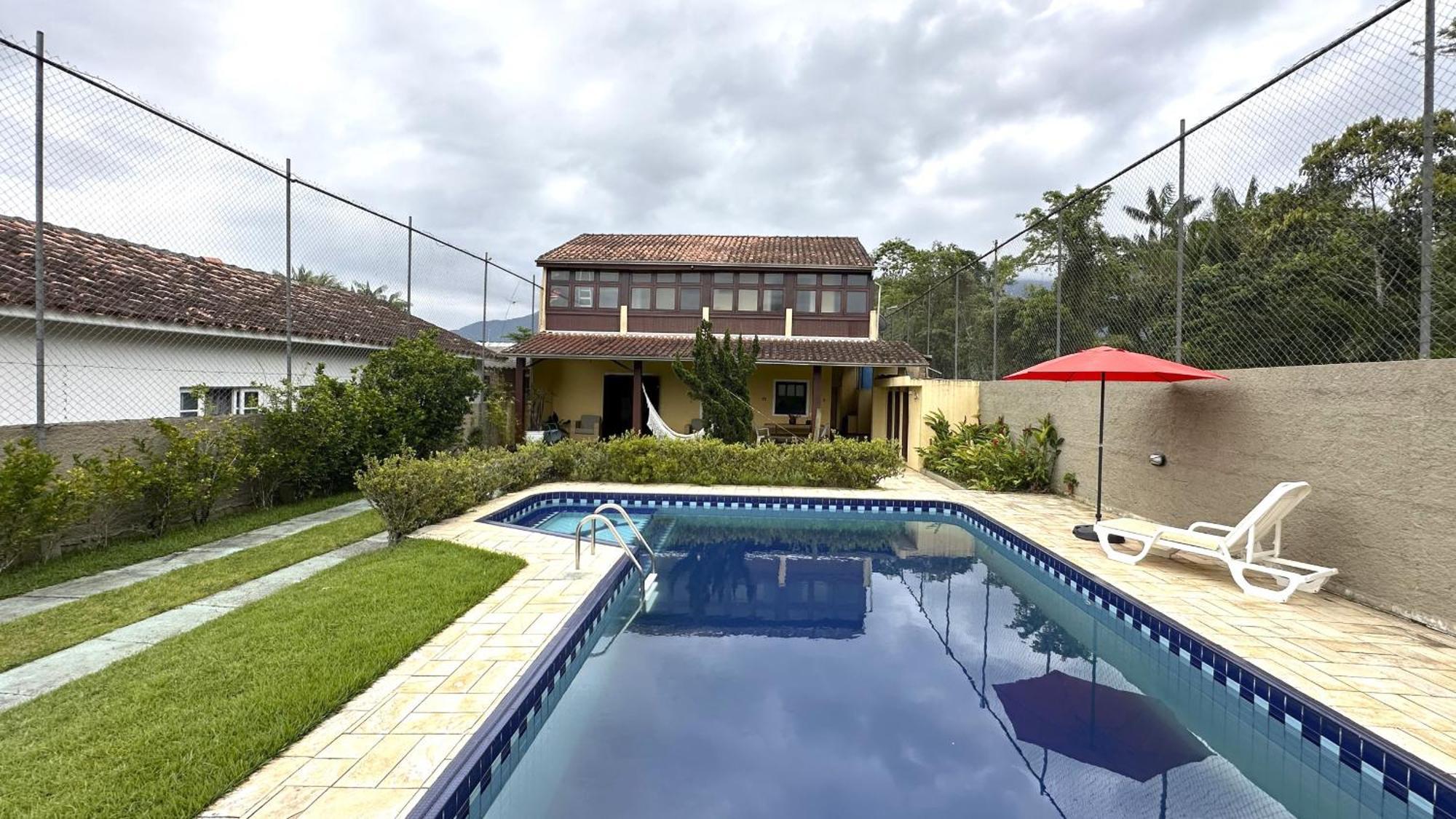 Casa C Piscina A 700M Da Praia De Caraguatatuba Sp Extérieur photo